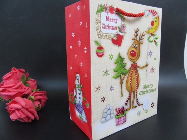 10Pcs Christmas paper bag Gift Bag Assorted 22.5x17x9.7cm - Click Image to Close